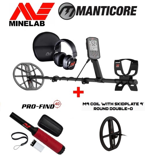 Metal detector Minelab Manticore + 2 GIFTS: Coil 9″ M9 Double + PRO-FIND 40