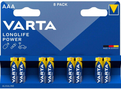 8 x VARTA HIGH ENERGY 1,5V AAA baterijas