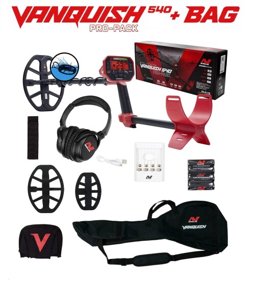 Metal detector Minelab Vanquish 540 Pro-Pack + GIFT BAG