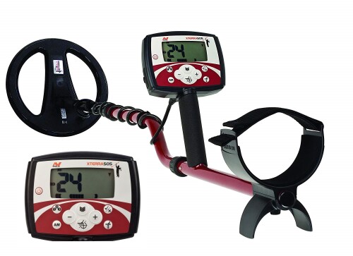 Minelab X-Terra 505 ar spoli 10.5" 7.5kHz DD metāla detektors (3705-0111)